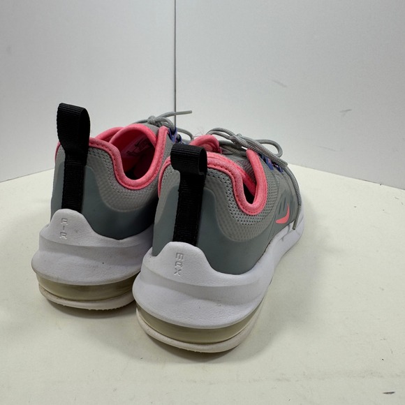 Nike Air Max Girls Running Sneakers Gray Pink Cushioned Athletic Shoes Size 3Y - Picture 6 of 12